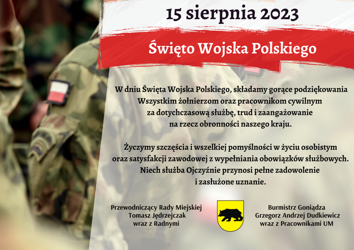 życzenia z okazji święta wojska polskiego